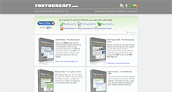 Desktop Screenshot of foryoursoft.com